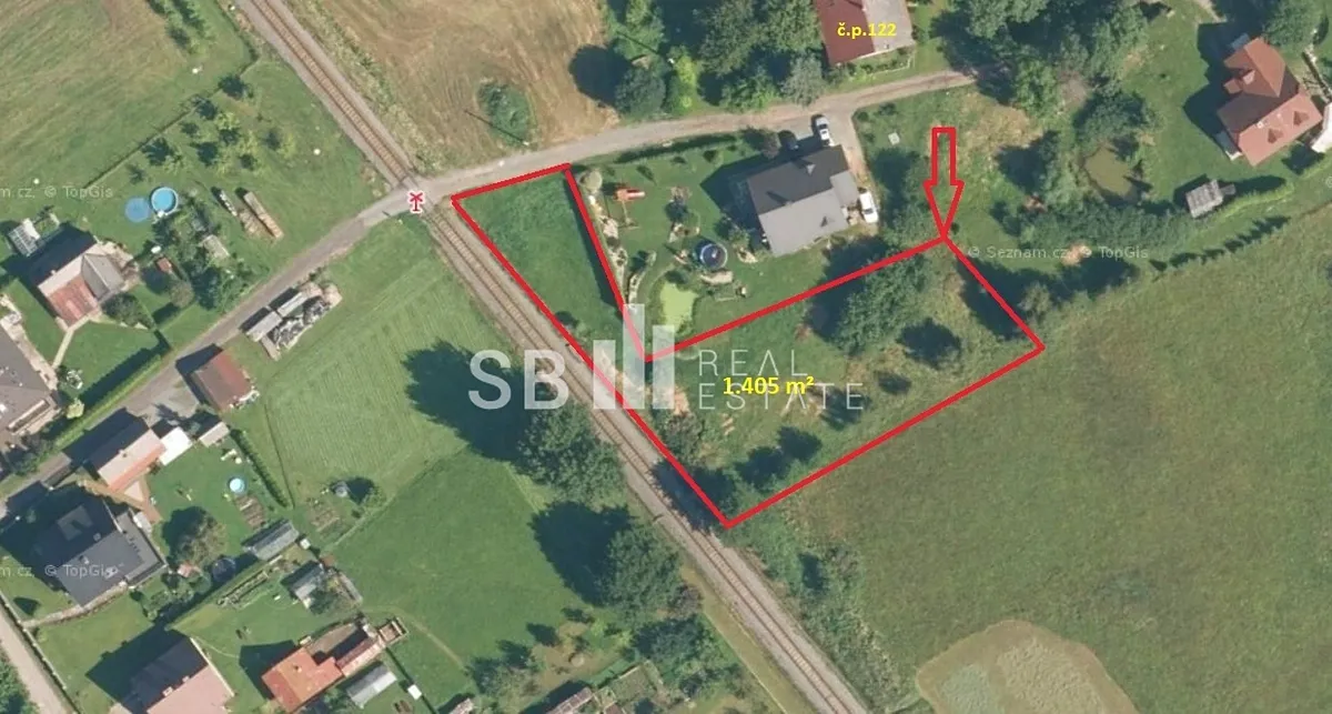 Prodej stavebního pozemku 1405 m²